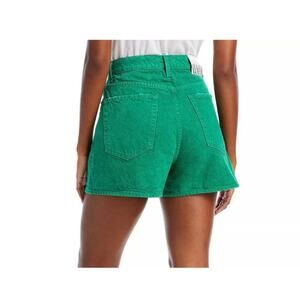 Mother Denim Snacks Shorts High Waisted Savory Denim Jean in Amazon Green Sz 31